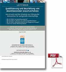 Hohensteiner-Institut, Qualifizierung und Beurteilung von desinfizierenden Waschverfahren zum Erwerb und der Erlaubnis zur Führung der Gütezeichen für sachgemäße Wäschepflege