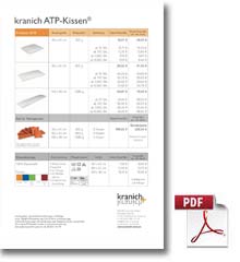 Kranich ATP-kissen Preisliste