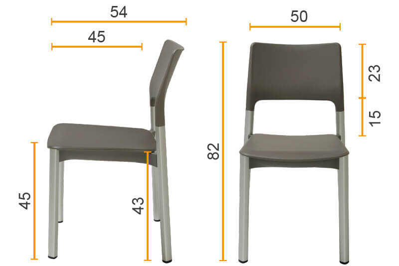 Maße - Stuhl